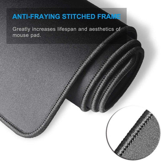 Kriture Gaming Mouse Pad Extended Mouse Mat (35.4L x 15.7W inches, 3mm), Nonslip Base Thick Comfy, Waterproof and Foldable Mat for Desktop Computer Laptop Keyboard Consoles, Black