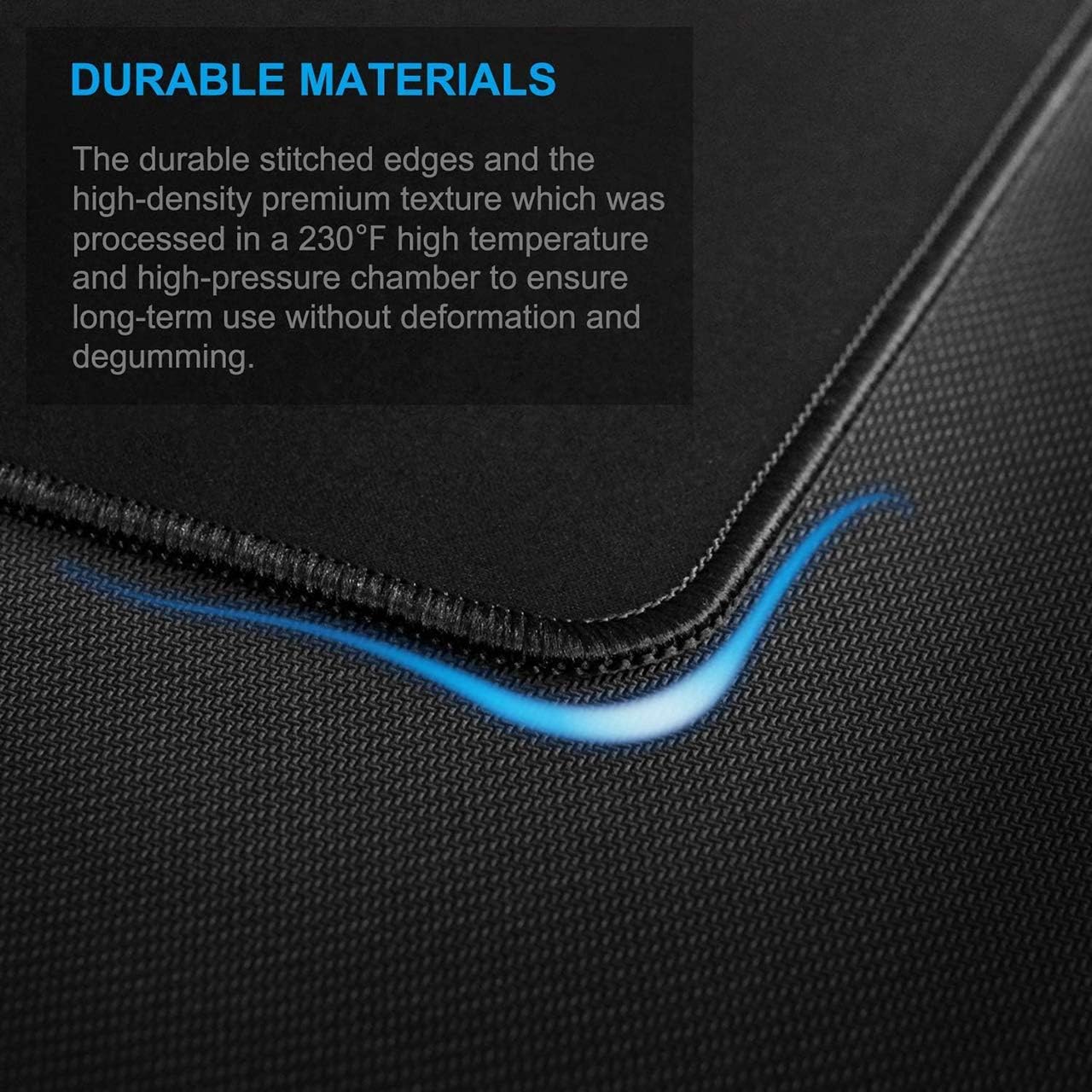 Kriture Gaming Mouse Pad Extended Mouse Mat (35.4L x 15.7W inches, 3mm), Nonslip Base Thick Comfy, Waterproof and Foldable Mat for Desktop Computer Laptop Keyboard Consoles, Black